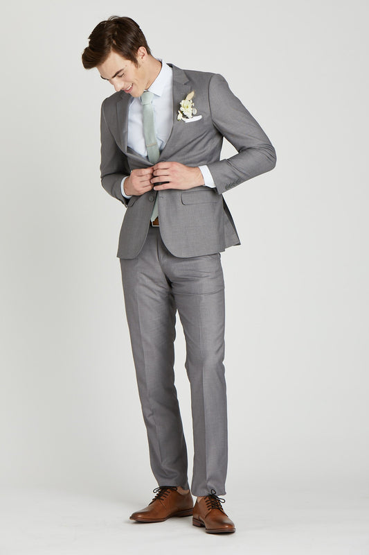 Skinny Groomsman Necktie in Sage Dot ...